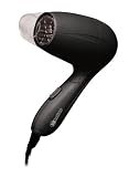 J&D Beauty SS Helium Lightweight Ionic Travel Hair Dryer (Black)