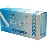 VALUE LINE WOODEN TONGUE DEPRESSORS SENIOR ADULT SIZE STERILE 100 PER BOX