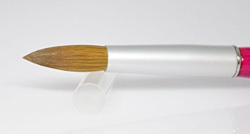 Misaki Kolinsky Acrylic Nail Brush. Size #8 Round + 1 Daisy Beauty ® purse size emery boards.