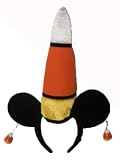 Disney Store/Disney Theme Parks Mickey Mouse/Minnie Mouse Halloween Candy Corn Ears Headband With Earrings