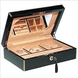 Ragar Smaller Maple 3.25 High Jewelry Box in Ebony Finish