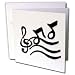 G Clef and Musical Notes Greeting Card is measuring 5.5w x 5.5h. Greeting Cards are sold in sets of 6 or 12. Give these fun cards to your frieds and family as gift cards, thank you notes, invitations or for any other occasion. Greeting Cards are blank inside and come with white envelopes.