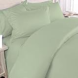 Orangic Cotton Premium 340 Sateen Bumper Cover- Crib Size: Sage Green