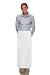 DayStar 512 Full Bistro Apron w/Two Patch Pockets - White - 33