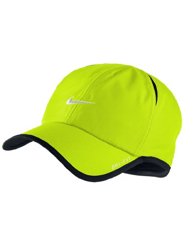 Nike Adult Unisex Tennis Runner Featherlight DRI-FIT Hat Neon Lemon