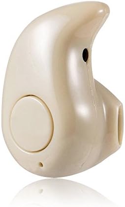 Mini Smallest Invisible Wireless Bluetooth Headphones Headset Earphones Earbuds with Mic Support Hands-free Calling For iPhone Samsung Sony HTC LG Blackberry and Most Smartphones-S530 Coffee