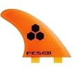 FCS AM-2 Performance Core Surfboard Tri Fin Set - Orange /Black