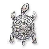 Sterling Silver Antiqued Turtle Pin