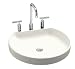 The following values are the attributes of this product: Width=16-13/16", Color / Finish=Biscuit, Bowl Shape=Oval, Material=Vitreous China, Depth=3-1/2", Length=18-5/8"Modern, simple Vessel design is distinct yet flexible for a wide range of home decors.