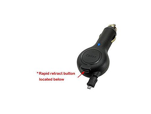 Blackberry Curve 9315 Car RV DC Charger Adapter Built In Retractable Cord And Electronic Power Controller