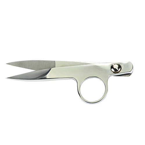 Wisehands 4.5 Inch Sharp Blades Thread Nippers, Stainless Steel with Red Sleeve Cover Made of Rubber