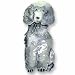 Clearly Charming Standard Poodle Sterling Silver and Enamel Pin