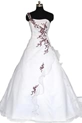 Organza Applique Fitted  One Shoulder  Ball Gown  Dress