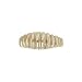 18Kt Gold over Sterling Silver Line Textured Band Toe Ring