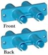 NEW ST / ST, Duplex, Plastic Housing, Fiber Coupler - 31F1-TT410