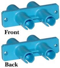 ST / ST, Duplex, Plastic Housing, Fiber Coupler