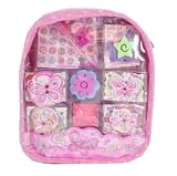 Pecoware Girls Backpack Stickers and Stamps Set - All Girls or kids will love this! STICKER KITS