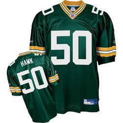 A.J. Hawk Authenic Reebok Green Bay Packer Jersey Size 48 (Medium)