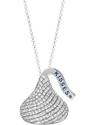 Hersheys Kisses CZ Necklace in Sterling Silver
