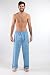 Mens Harvey James Pyjama pajama Trouser Bottoms Lounge Wear 2PK Blue-Navy L