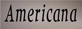 Americana - Vinyl Wall Art Lettering Words