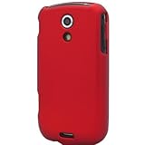 Hard Snap on Shield RED RUBBERIZED Faceplate Cover Case for SAMSUNG EPIC 4G ....