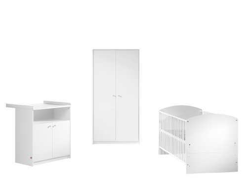 Schardt 08 969 02 02 - Kinderzimmer Classic-Line weiss, bestehend aus Kombi-Kinderbett, Wi Preisvergleich