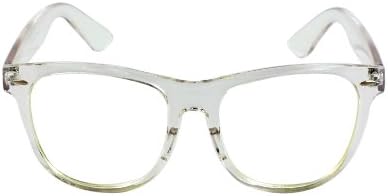 HOTLOVE Rectangle Fashion Sunglasses 352CLCL Transparent Clear Frame Clear Lens for Women and Men