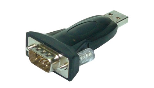 Adapter USB 2.0 zu Seriell - Hochwertiger USB zu Com Port , RS232 (serial) Adapter - USB 2.0 Standard - Geschwindigkeit bis 480 Mbps - Robuste Konstruktion - inkl. 80cm USB Verlängerungskabel