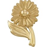 14K Yellow Gold Flower Brooch