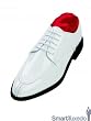 White Tuxedo Shoe - sXL 5 Eyelet Air Cord Split Toe Moc