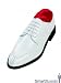 White Tuxedo Shoe - sXL 5 Eyelet Air Cord Split Toe Moc