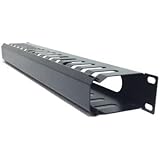 HAMSWAN&reg; 1U Rack Mount Cable Management 1U Metal 19 Inch Rack Cable