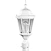 Progress Lighting P5482-30 Cast Post Lantern with Clear, Beveled Glass, Textured White