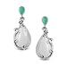 Carolyn Pollack Sterling Silver Chrysoprase Cascades Drop Earrings