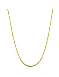 18 Karat Yellow Gold 1.1-mm Round Forzentina Necklace (18 Inch)