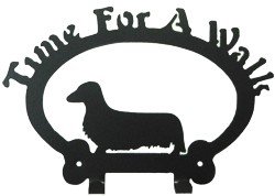 Dog Leash Hook - Dachshund Longhaired (Time for a Walk)