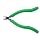 Xcelite EMS543J Tapered Relieved Head Cutter, Diagonal, Flush Jaw, 4" Length, 15/32" Jaw Length, Acculite Ergonomic Grip Handle