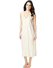 Per Una Modal Blend Floral Embroidered Long Nightdress