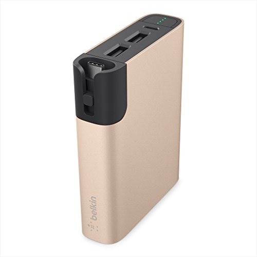 【国内正規代理店品】belkin ベルキンUSB Type-C対応 モバイルバッテリー MIXIT↑™ USB-C Power Rockstar 6600mAh F7U003BTGLD-A  (ゴールド) F7U003BTGLD-A