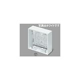 マサル工業 ニュー・エフモール用 露出ボックス2個用浅型 ホワイト SFBA22
