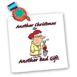 Another Christmas Another Bad Gift Female – 20×20 Inch Quilt Square