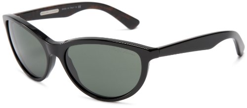 Ralph Lauren Womens 0RL8061W 524752 Cat Sunglasses,Black Frame/Crystal Green Lens,one size