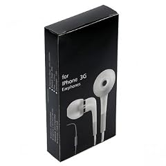 In Ear Stereo Headset Kopfhöhrer Kopfhöhrer mit Mikrofon für Apple iPhone 3G iPod classic iPod nano 4. Generation (Video) iPod touch 2. Generation - Weiss weiß (KEIN ORIGINAL APPLE PRODUKT)
