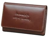 Italian Leather カードケース ブラウン K-08