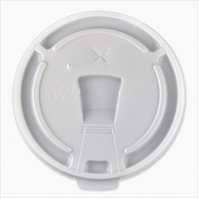 GJO58555 - Lids, for Foam Cups, 12-16 oz., 1000/CT, White