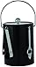 Hand Made In USA Black Double Walled 5-Quart Insulated Ice Bucket With Ice Tongs & Bottle Opener