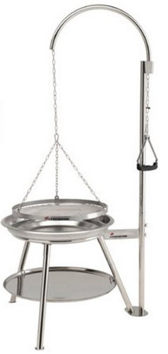 Landmann 10065 Geos Barbecue à Charbon Suspendu Inox Métallique 92 x 22 x 92 cm