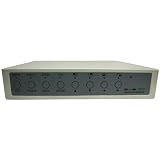 Video Quad Color 4CH Multiplexer 2 BNC Output with Remote Control and FREE 1Amp power adapter