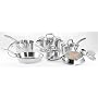 T-Fal Ultimate Stainless Steel Copper Bottom Cookware 12 Piece Set